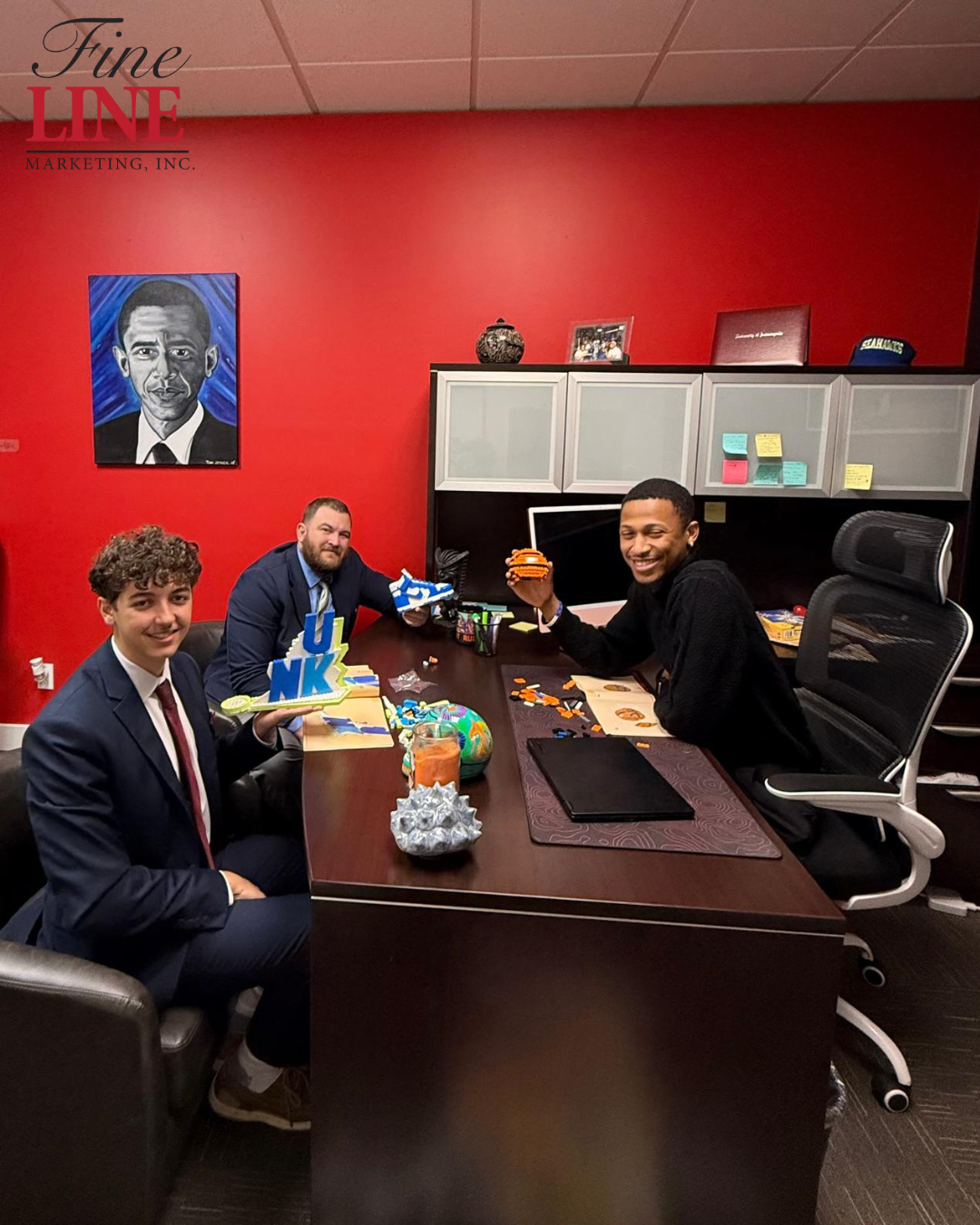 marketing team refining their sales pitch